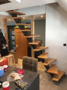 Escaliers &agrave; limon central Illkirch-Graffenstaden 1