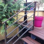 Garde-corps de terrasse en tube 40&times;20 et fer plat Guebwiller 0