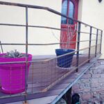 Garde-corps de terrasse en tube 40&times;20 et fer plat Lingolsheim 1
