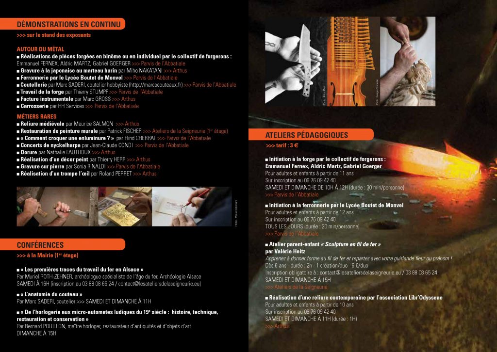 Festival m&eacute;tiers d&rsquo;art &agrave; Andlau le 28/29/30 juin 2019 Guebwiller 2