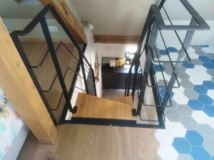 Rampe et garde-corps autour d&rsquo;un petit escalier Bischheim 2