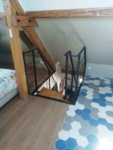 Rampe et garde-corps autour d&rsquo;un petit escalier Illkirch-Graffenstaden 1