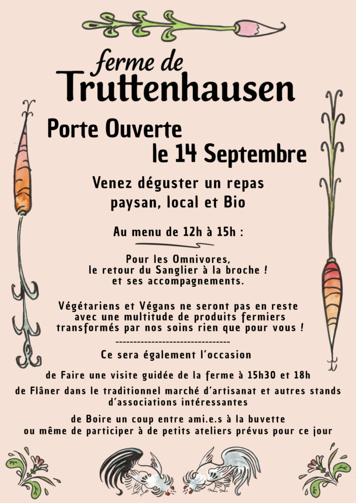 Portes ouvertes &agrave; la ferme de Truttenhausen le 14 septembre 2025 Strasbourg 0